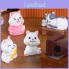 Cute Cartoon Resin Cat Statues For Office Desk Resin Craft Decorations