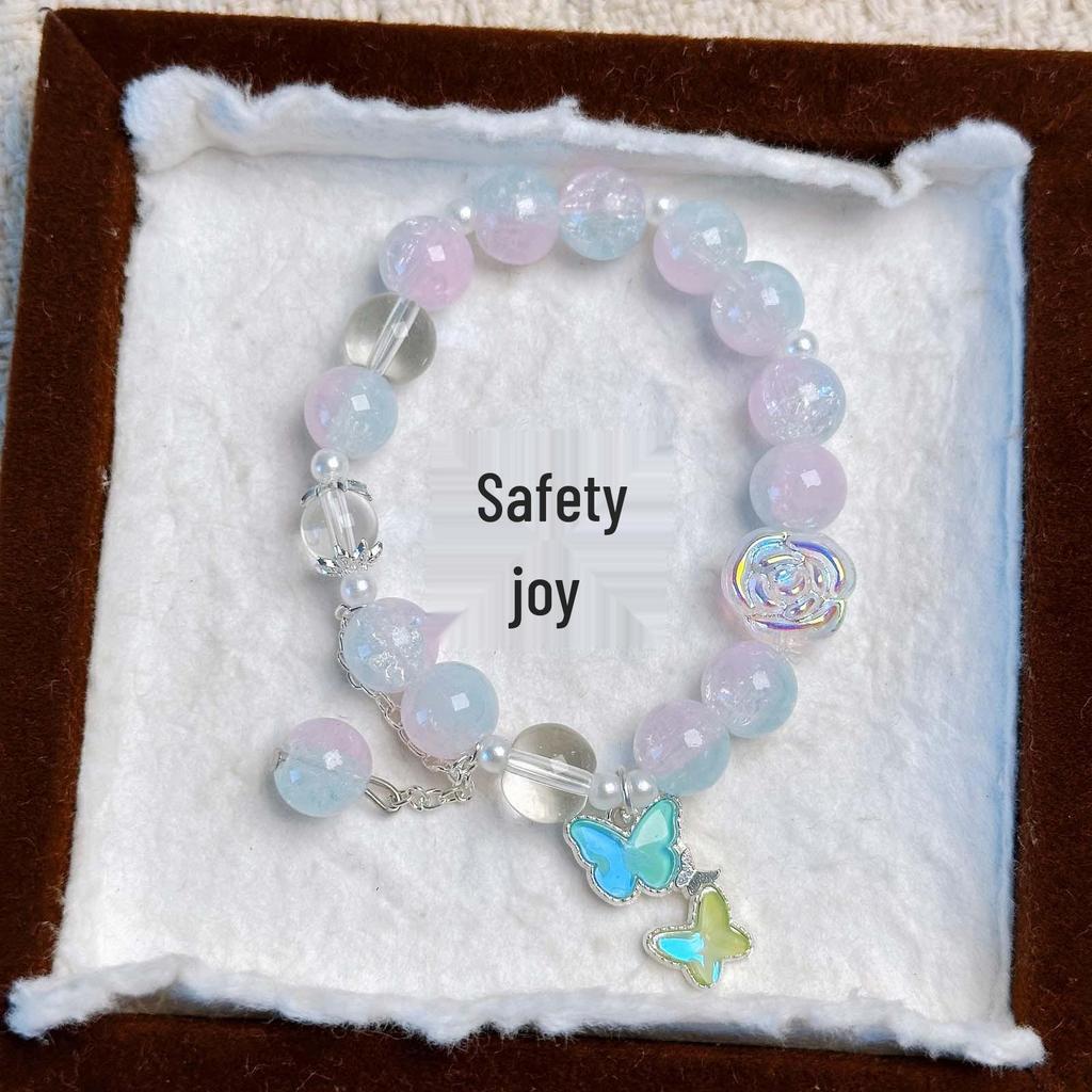 Colorful Imitation Crystal Beaded Bracelet for Women - Best Friend Birthday Gift and Cultural Creative Ornament