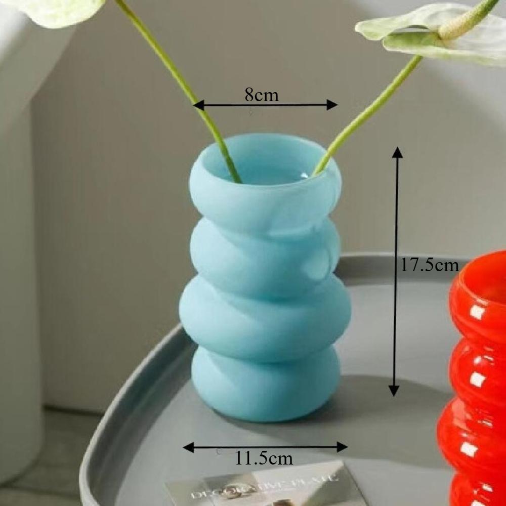 Minimalist Glass Vase Light Luxury Floral Arrangement Creative Ornament Nordic Home Decor Wedding Decoration Flower Pot Gift