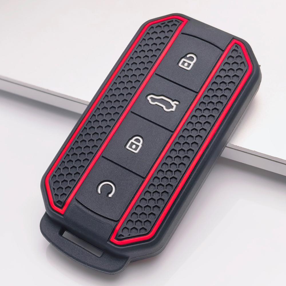 Key Fob Cover for Chery Tiggo Anti-Scratch Guard Shockproof Protection Soft Grip Texture Responsive Button Touch Dust Resistant Cover