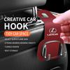 Car Headrest Hook Premium Suede Rear Seat Hanging Dual Hook For Lexus GS IS LS500h ES260 ES300h RX350h NX260 UX260 LM LC RZ450e