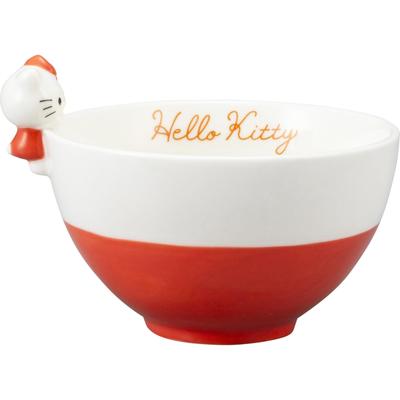 San Art Sanrio Hello Kitty Tea Bowl with Figure Nokkari Tea Bowl Tea Wan Kitty Miscellaneous Goods Sanrio Goods Gift Present (SANRIO) SAN4212-1