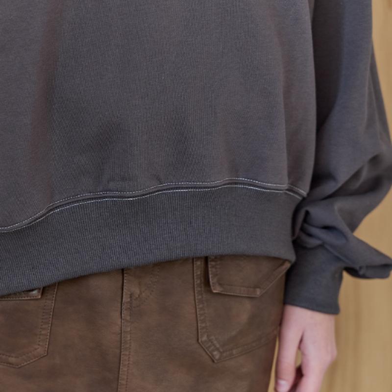 MAXZA Felpa con Cuciture Lineari Vestibilità Larga Ze11qt013na