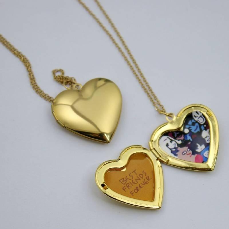 Heart Undertale Necklace Love Family Photo Pendant Jewelry Stylish And Small