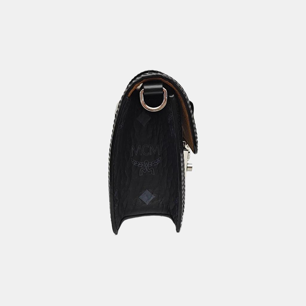 [Pre-Owned] Silver Hardware Monogram Print Chain Shoulder Bag Coated Canvas Leather Crossbody Mini - Very Good #3MITCR