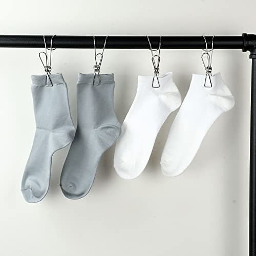 Pearl Metal Laundry Drying Multi-Clips, Set of 4, for Thick Pipes, Stainless Steel, Metalia HB-6180