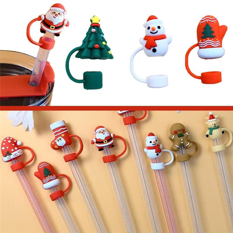 Good-10PCS Silicone Straw Tips Lids Protectors For Stanley40 Oz Tumbler Cups Silicone Straw Covers