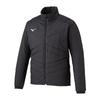 Mizuno Techfill Breath Thermo Training and Size 3XL Jacket, Water-Repellent, Moisture-Wicking, Insulated, Unisex, Black, (Product Code 32MED010)