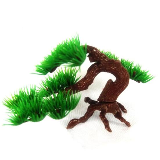 Artificial Pine Realistic Dismountable Plastic Miniature Simulation Bonsai for Fish Tank