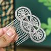 Vintage Rhinestone Bridal Hair Comb Wedding Updo Headpiece Photo Shoot Accessory Elegant Crystal Insert Comb