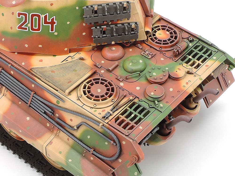 Tamiya Military Miniature Series 252 German Army Heavy Tank King Tiger Henschel Turret Ardennes Front Plastic Model Kit 35252 1/35 No.
