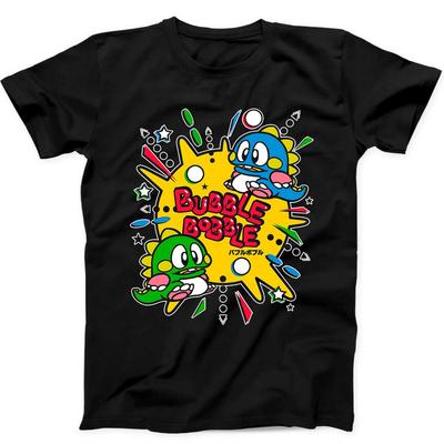 Bubble Bobble Gaming 80s Gamer Nerd Παιχνίδι Αστείο Δώρο Μαύρο T-Shirt 418