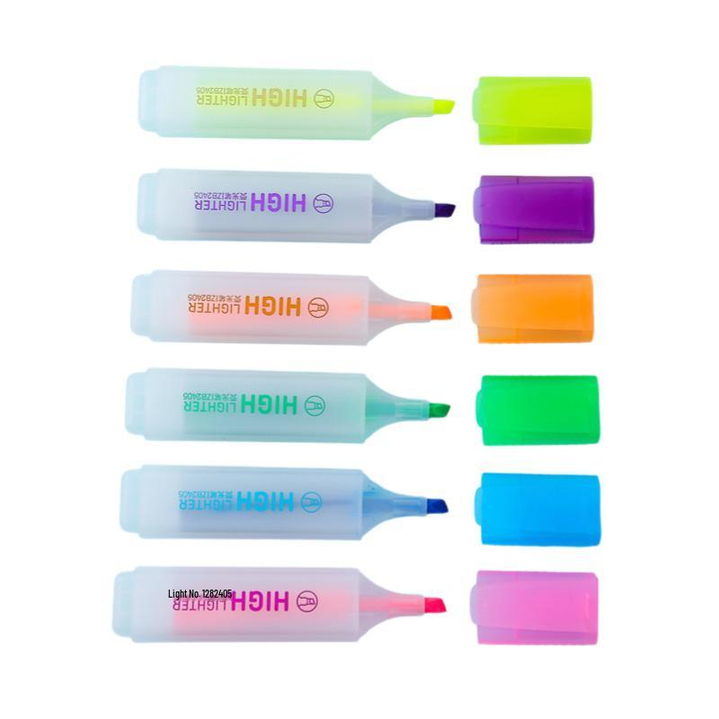 Высокоемкий цветной маркер-хайлайтер со скошенным кончиком для студентов Oblique Tip