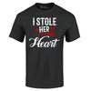 I Stole Her Heart Couples Matching Valentine T-shirt Couples Shirts