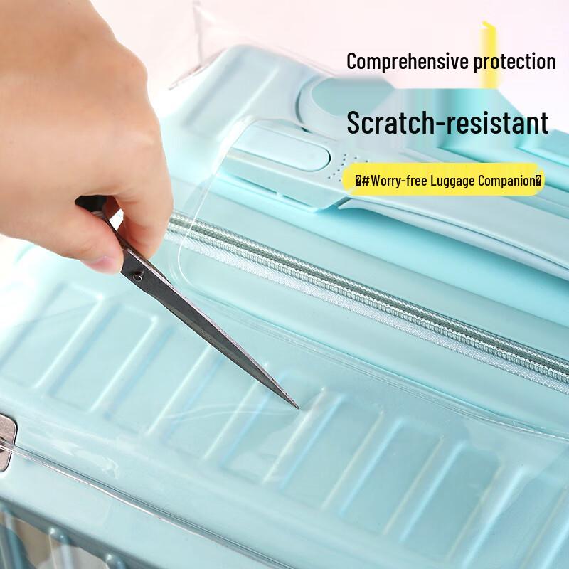 Four Thousand Miles Transparent Luggage Cover