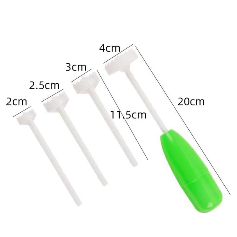 1/2/4/8Pcs Veggie Corkscrew Carver Set Replaceable Vegetable Spiral Cutter Head Digging Tool Coiled Vegetable Hole Digger Tool