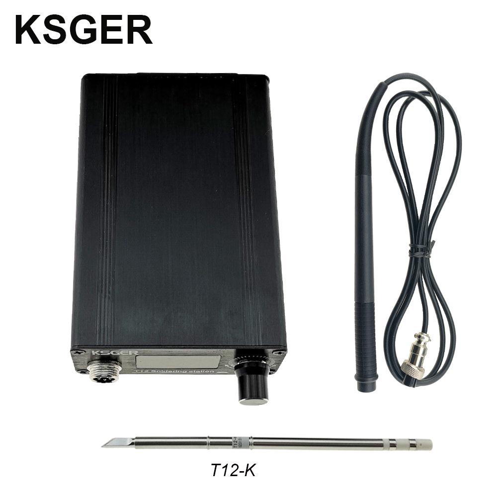 KSGER T12 Soldering Station OLED Adjustable Temp STM32 V2.1S with Electric Soldering Iron Tip Heating Core