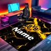 Custom Name Personalized Borussia Dortmund Print Carpet, Versatile Home Decor Rug, for Playroom, Apartment, Balcony, Entryway, Hallway Gift