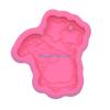 HX6F Shiny Glossy Santa Little Dwarf Silicone Epoxy Resin Mold DIY Keychain Pendant Jewelry for Christmas Day Gift