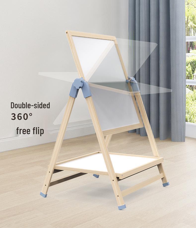 Double-Sided Magnetic Doodle & Writing Easel for Toddlers - Dust-Free Blackboard