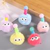 1/5pcs Cartoon Lovely Antenna Ugly Doll Hair Clip Teenage Whimsical Wobble Rod Hairpin Children's Little Monster Duckbill Clip