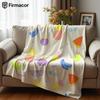 Fruit Print Ultra Soft Sherpa Fleece Blanket Fluffy Warm Halloween Cozy Throw for Sofa Couch Bedroom Gift All Season