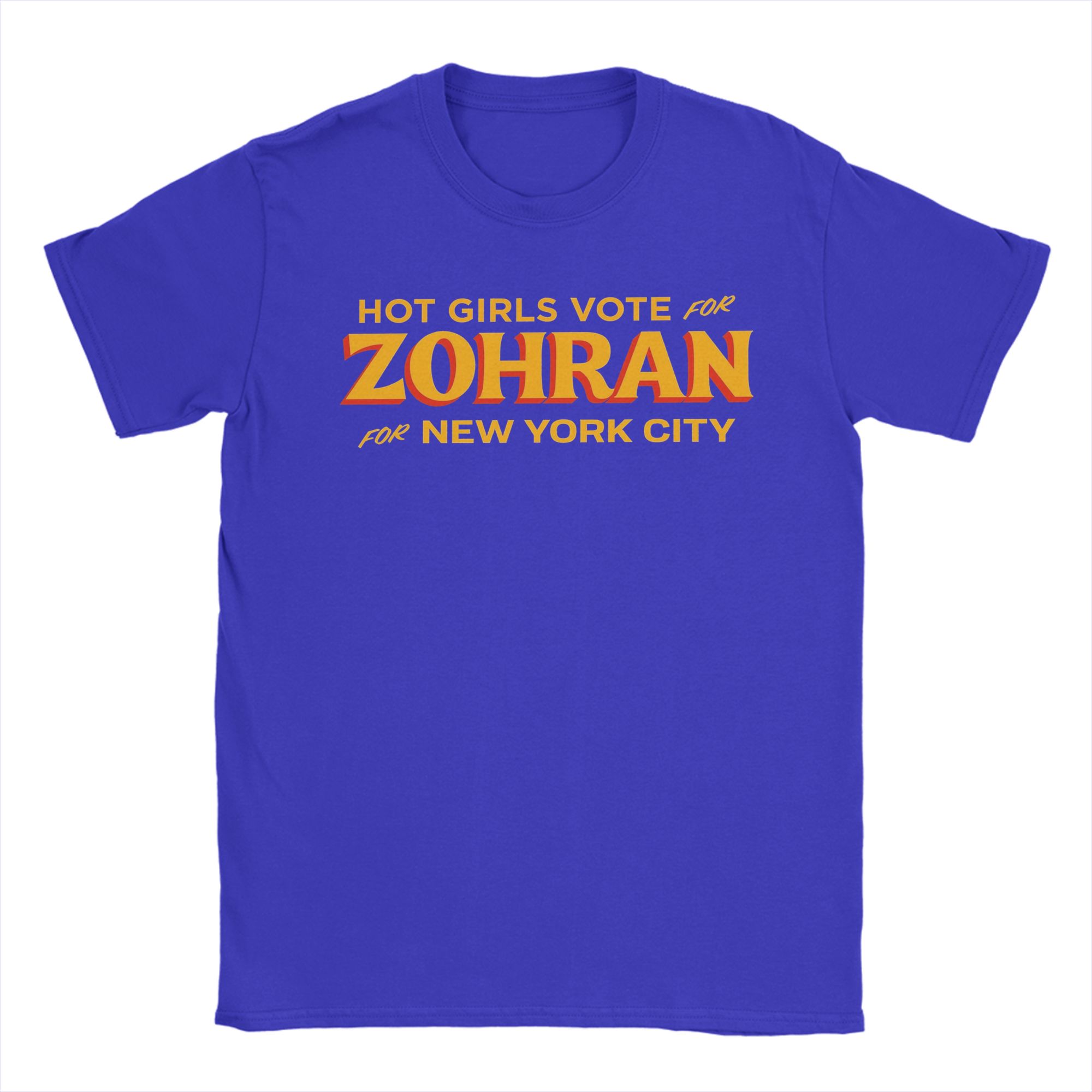 

For New York City Zohran Mamdani Men s T Shirts Creative Tee Shirt Short Sleeve Round Collar T-Shirts 100% Cotton Summer Clothes 4XL