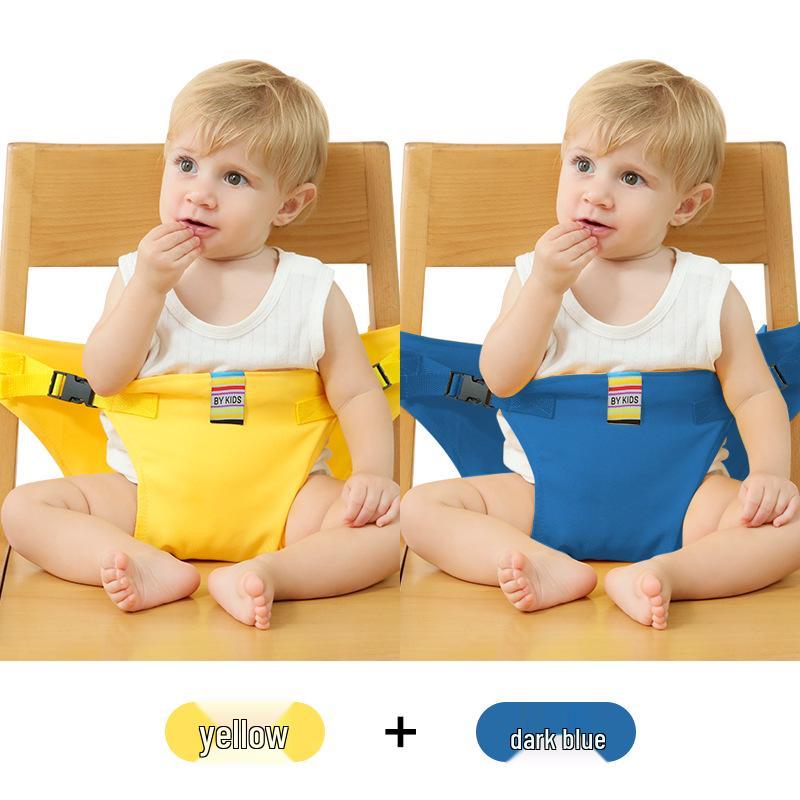 Scaun înalt portabil pentru bebeluși, centură de siguranță - Sistem de reținere pentru copii și curea pentru scaun de hrănire pentru sugari cu atașament pentru masă