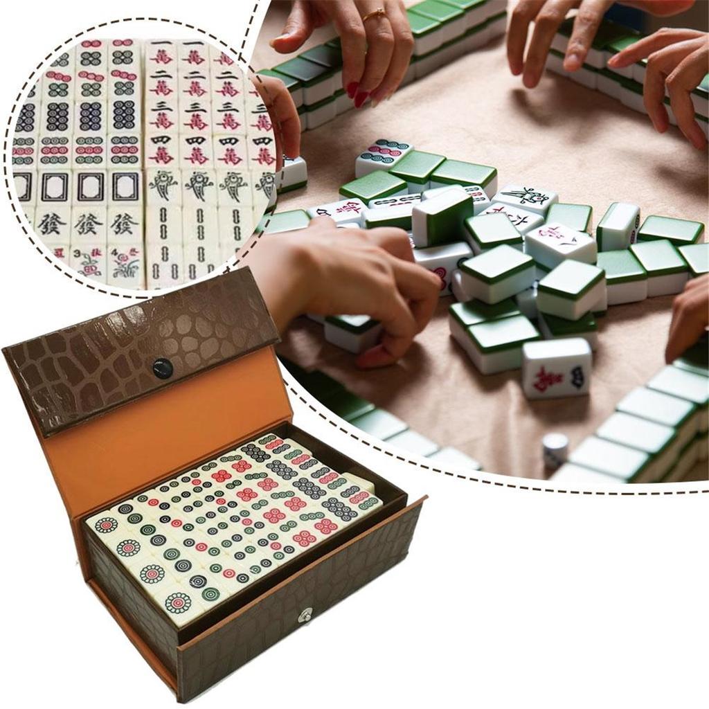 20mm Chinese Mahjong Mini Pieces, Suitable for Family, Travel, Dormitory, and Portable Use for Mini Mahjong Games. Cute and Practical Outdoor Toys.