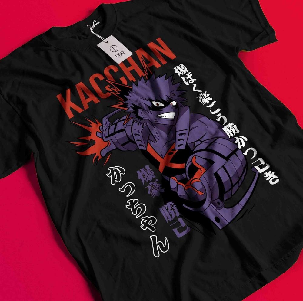 Bakugo Katsuki T-Shirt My Hero Academia Deku Tee Anime Midoriya Dabi Shoto Shirt BB553