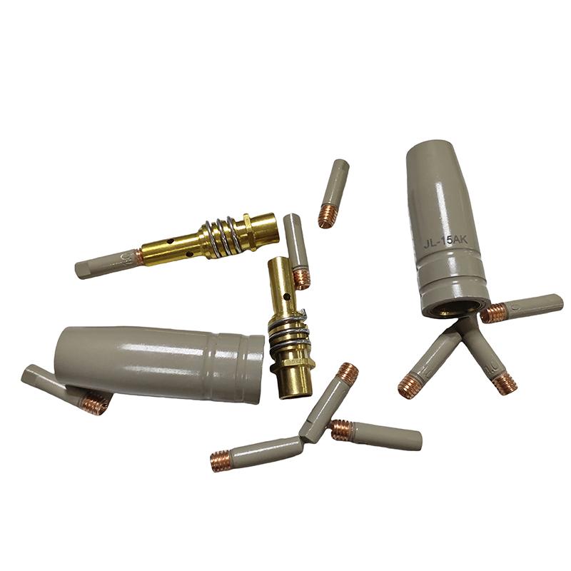 14Pcs Non-Stick Welding Slag European Airless Gas Protection Gun Machine Protective Sleeve 15Ak New Coating Protection Nozzle