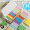 Colorful Mini Square Sticky Notes - Tearable, Multi-functional Index Stickers