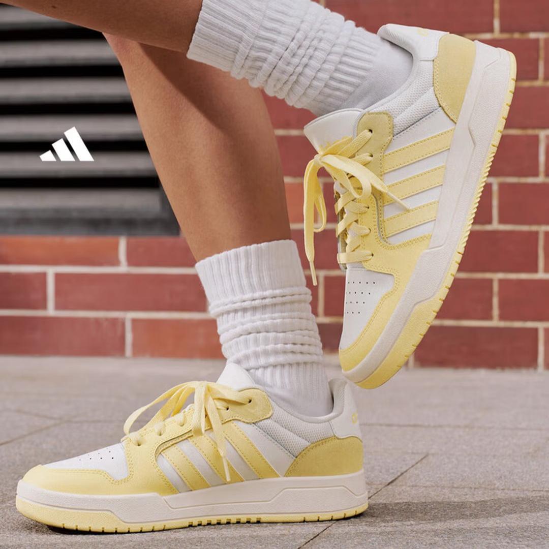 

Adidas ENTRAP Молодежный Стиль Ретро Баскетбольная Кроссовка Новая Модель Adidas KH8207 35.5 жёлтый