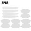 8Pcs Car Door Bowl Anti-scratch Sticker Clear Door Bowl Handle Protection Sticker Paint Surface Film Car Accessories Decals