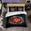 Sheffield United Football 3 Piece Bedding Set Soft Duvet Cover Set with Pillowcases Printed Bedroom Decor Set for Home