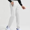 Li Ning Badminton Series Solid Color Logo Print Cuffed Fleece Casual Pants Men Bottoms Water-Gray AKLS985-1