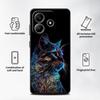 Soft Cover Phone Case for Xiaomi Redmi Note 11s 12Pro 13Pro 12 12s 11Pro 9T 13 10 8t 9s 11 14 Pro+ 10s 10Pro Neon Colored Cat