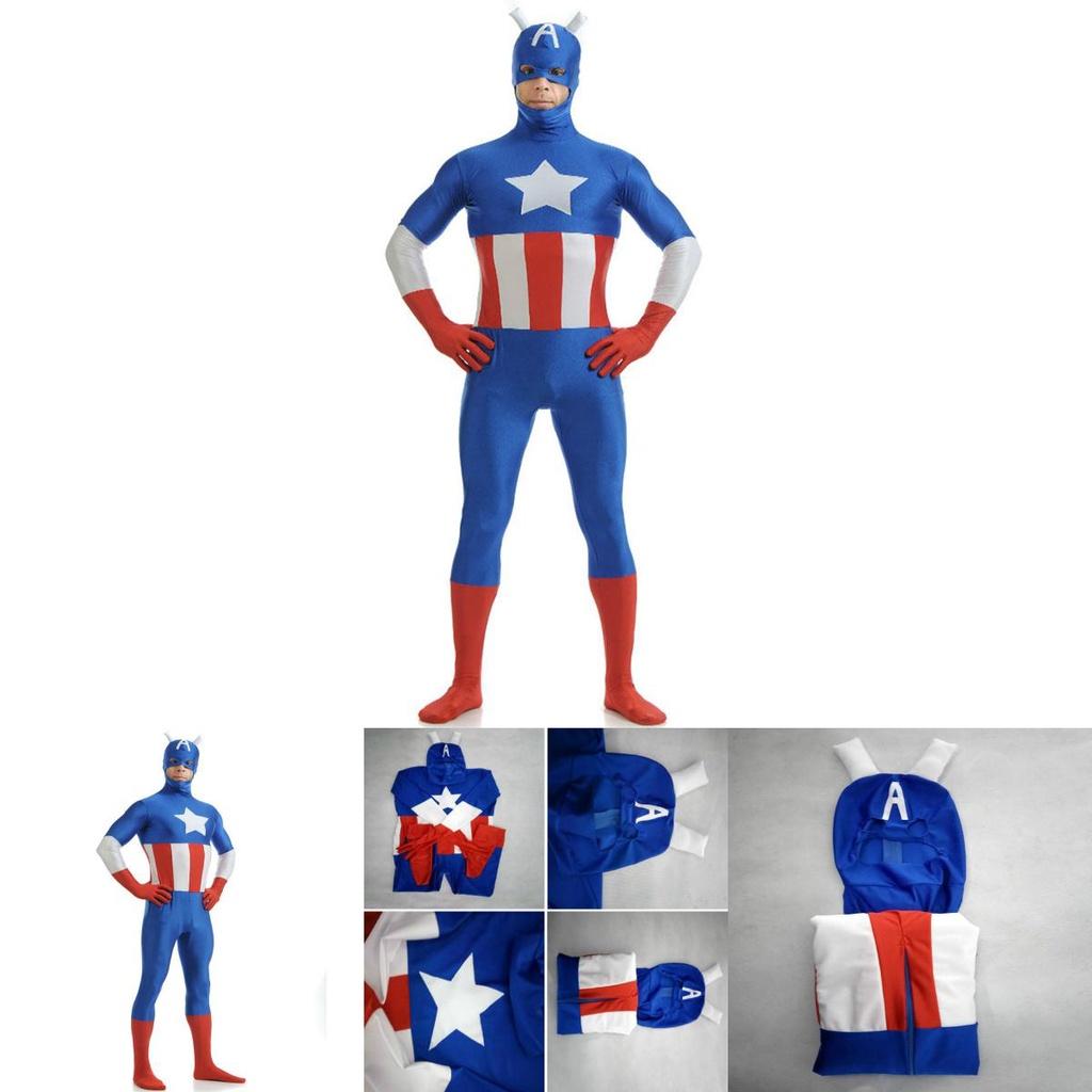 Stunning Avengers Superhero Captain Costume With Exquisite Workmanship For Adults