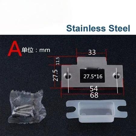 Door Lock Plate Clip Stainless Steel for Gate Home Bedroom Bathroom Door Hardware HA1021 H