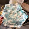 Luxury Satin Hair Scarf Women Handkerchief Print Female Head Bandana Small Neck Muffler Hijab Lady Girl 70*70cm Square Shawls