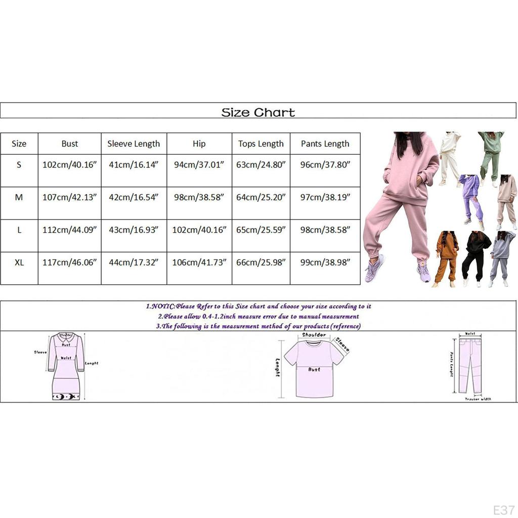 2 Pieces Women Tracksuit Outfits Jogging Sweatsuit Sweatpants Set