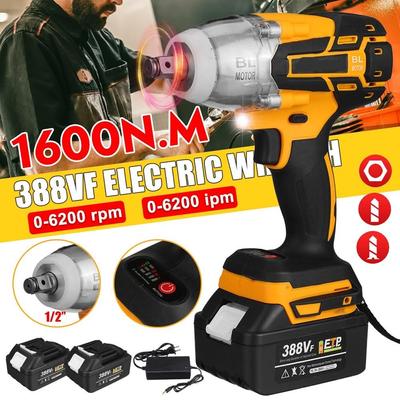 1600NM bezszczotkowy elektryczny klucz udarowy o wysokim momencie obrotowym Klucz nasadowy 1/2 cala do akumulatora Makita 18V