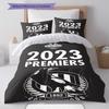 Collingwood Magpies Pride Bedding Quilt Set Quilt Cover Pillowcase Home Decoration Birthday Gift (1 * duvet cover + 2 * pillowcase, without core)
