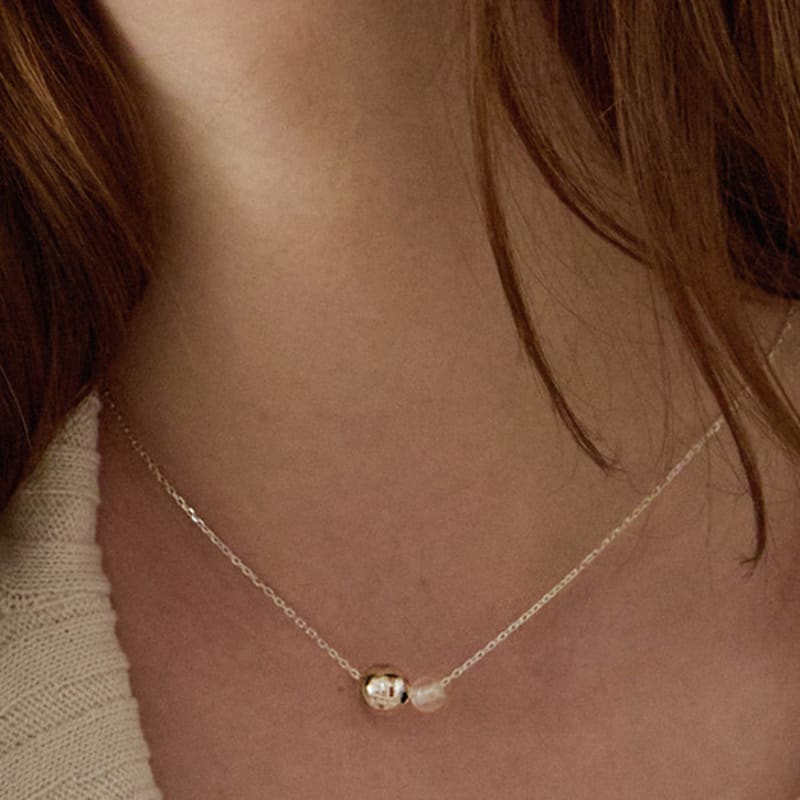 PAIGEFLYNN JEWELRY [925 Silver] Bubble Dew Dou Necklace