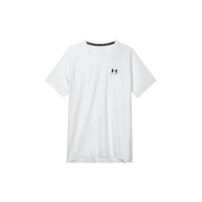 Solid Color Letter Logo Print Round Neck Short Sleeve T-Shirt Men Tops White 1361683-100