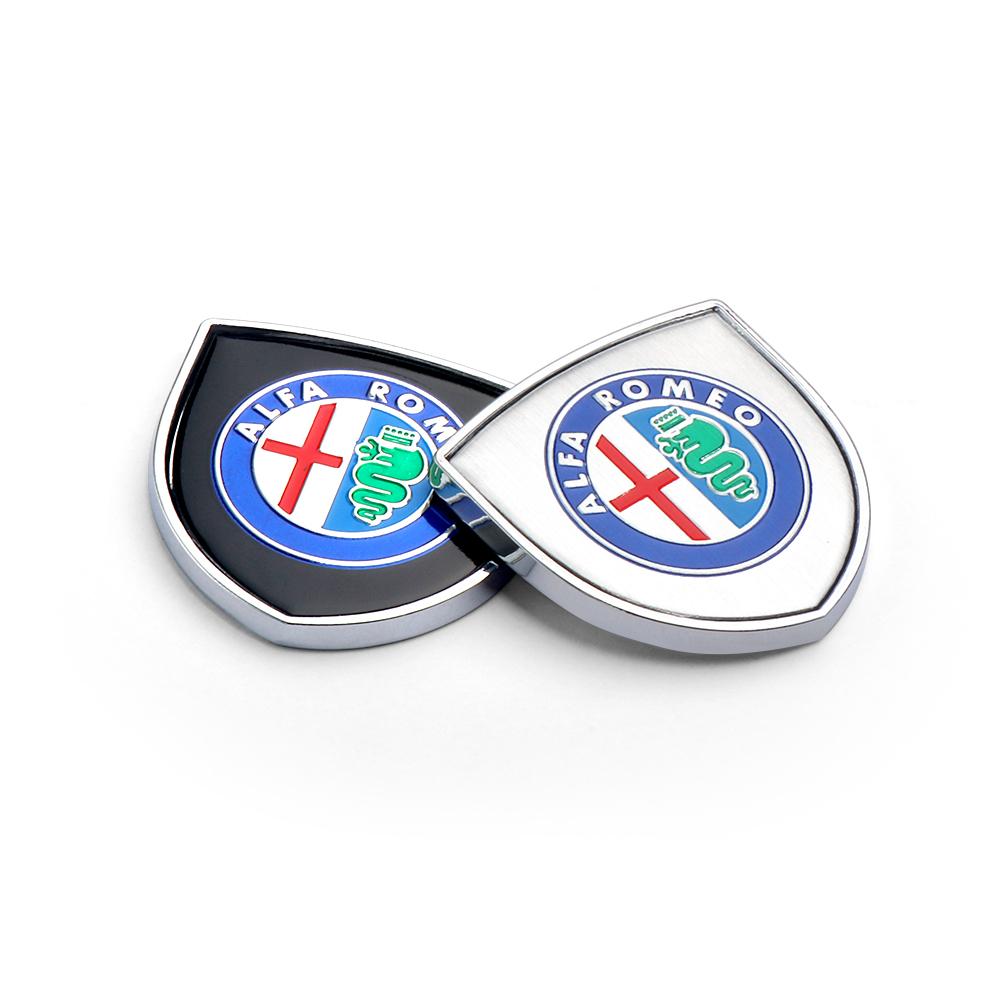 2026 Hete Sticker 3D Metaal Chroom Auto Carrosserie Decor Custom Stickers Badge Labeling Voor Alfa Romeo Giulietta Giulia GT Mito Brera F1