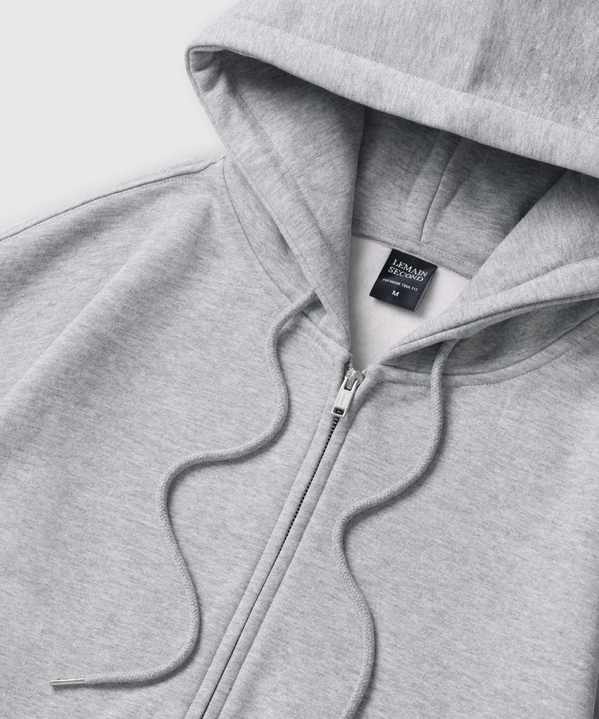 Lemain Second 2-Wege Oversized Sweat Zip-Up Hoodie [Grau]
