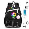 Personalized Printed USB Backpack, Large Capacity Korean Version of Trendy Primary and Secondary School Schoolbag