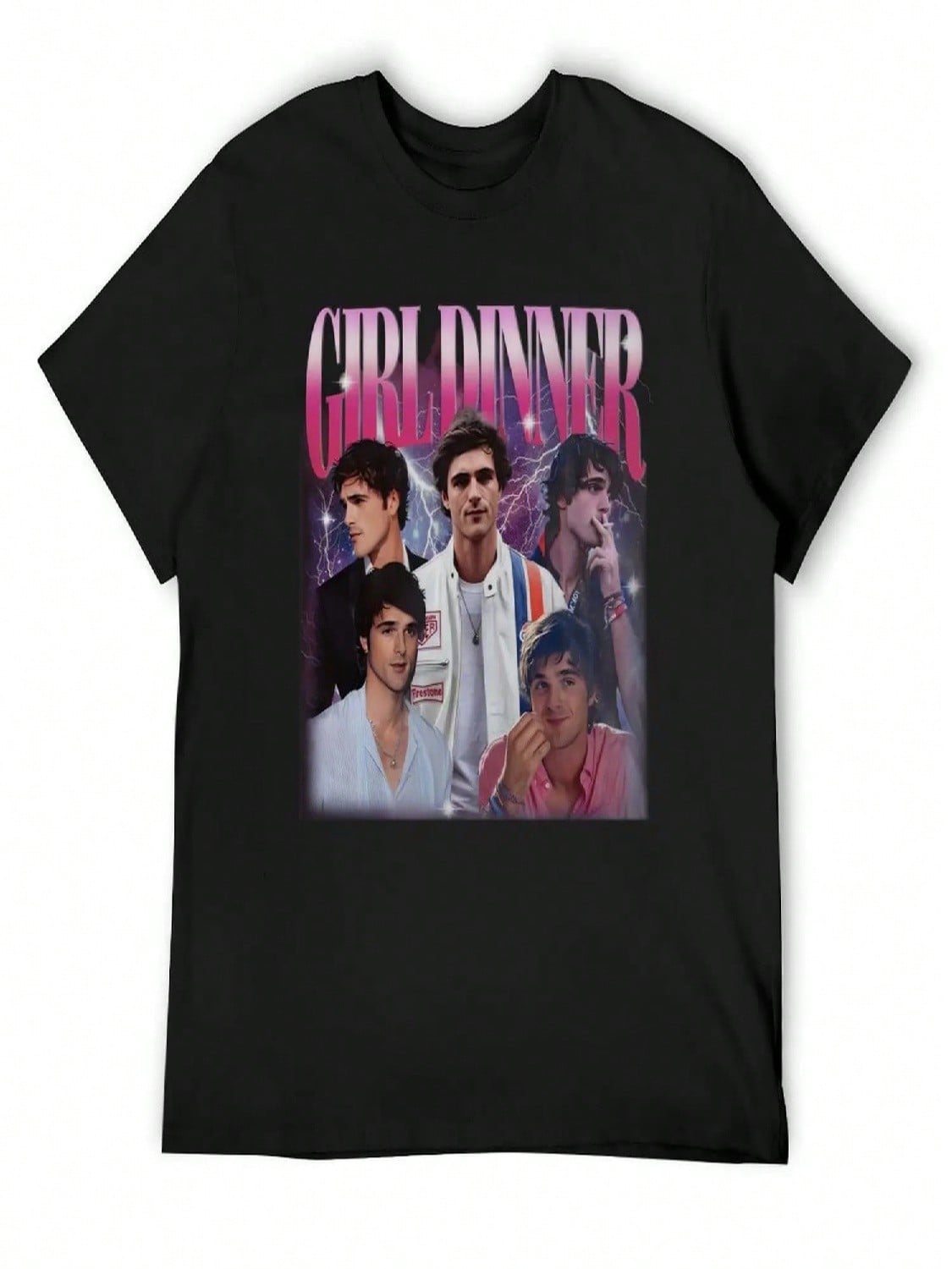 Jacob Elordi Girl Dinner T-Shirt Boys Whites Oversized Graphic Tee Shirts Graphic unisexs Tall T Shirts S разноцветный
