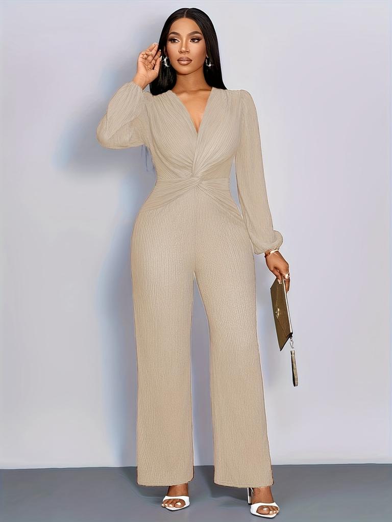 Autumn New Women's Clothing Solid Color Fashion Casual Versatile Jumpsuit